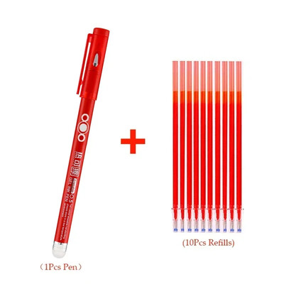 Suure mahutavusega 11 tk/komplekt Creative 0,5 mm kustutatavad geelpliiatsid Must Punane Sinine Roheline Tindiga Õpilased Kirjutavad Maalikooli kirjatarbed