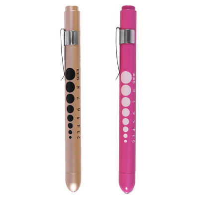 2 tk Pliiats Light Peovalgusti Dekoratsioon Meditsiiniline pliiats Esmaabi LED Töökontroll Taskulamp Taskulambi Arst Õde Diagnoosipliiatsid