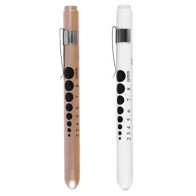 2 tk Pliiats Light Peovalgusti Dekoratsioon Meditsiiniline pliiats Esmaabi LED Töökontroll Taskulamp Taskulambi Arst Õde Diagnoosipliiatsid