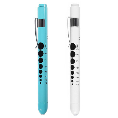 2 tk Pliiats Light Peovalgusti Dekoratsioon Meditsiiniline pliiats Esmaabi LED Töökontroll Taskulamp Taskulambi Arst Õde Diagnoosipliiatsid