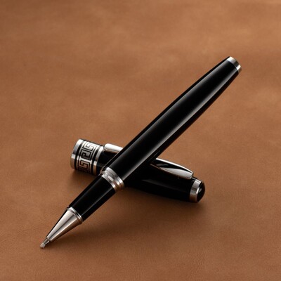 Μεταλλικό στυλό 0,7 mm Roller στυλό Μαύρο μελάνι G2 refiil Παχύ λαβή στυλό με βαριά αίσθηση στο χέρι