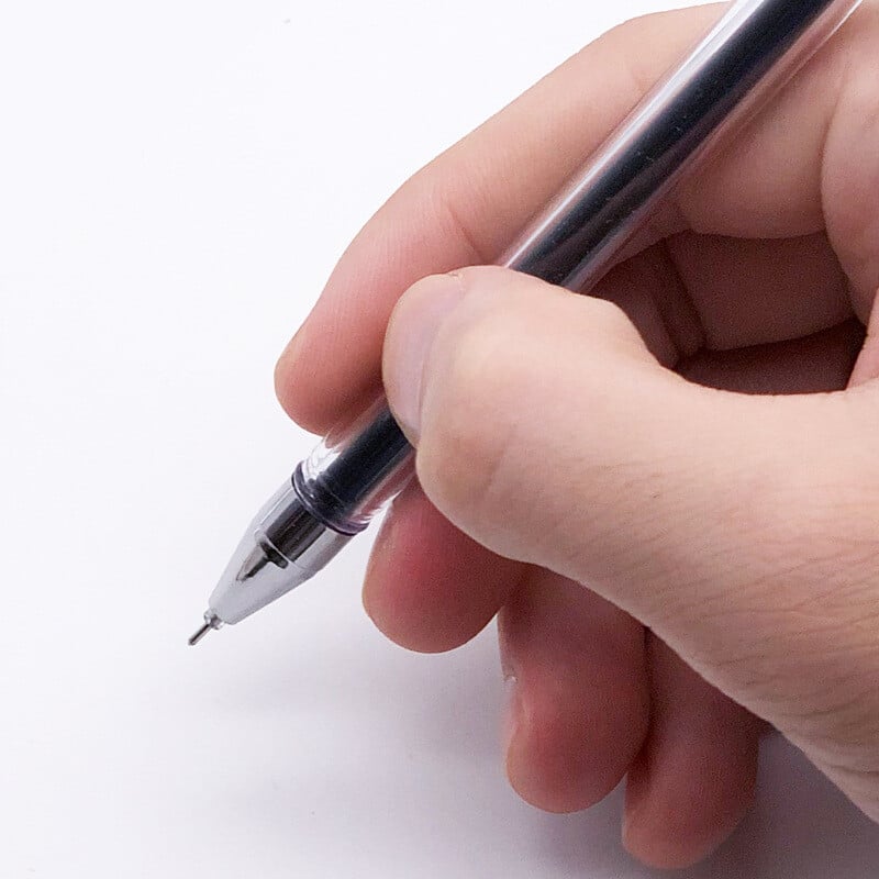 12 buc/set ZHIXIN, 3 culori, pix cu gel pentru test, pixuri cu cerneală gel, negru, roșu, albastru, de mare capacitate, 0,5 mm, rechizite școlare de birou G-2501 4,8