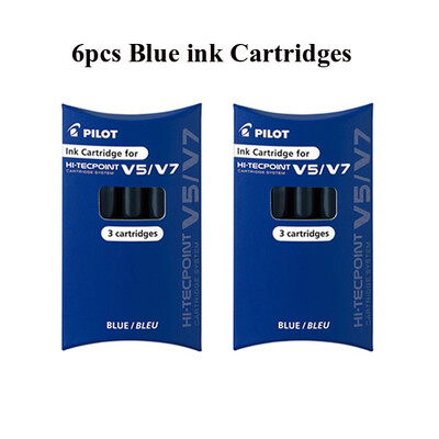Pilot korduvtäidetav V5/V7 Hi-Tecpoint rull-kuulipliiats, 0,5 mm/0,7 mm ots, sinine must-punane vedela tindikassetisüsteem