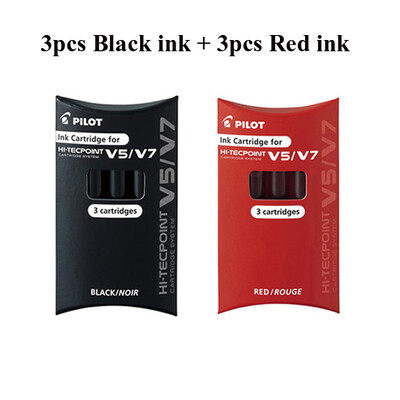 Pilot korduvtäidetav V5/V7 Hi-Tecpoint rull-kuulipliiats, 0,5 mm/0,7 mm ots, sinine must-punane vedela tindikassetisüsteem