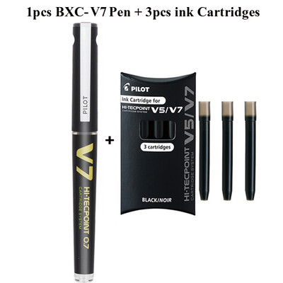 Pilot korduvtäidetav V5/V7 Hi-Tecpoint rull-kuulipliiats, 0,5 mm/0,7 mm ots, sinine must-punane vedela tindikassetisüsteem