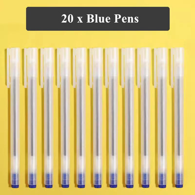 10 στυλό τζελ + 30 ανταλλακτικά ιαπωνικά χαρτικά διαφανή 0 5 χιλιοστά Μαύρο μπλε κόκκινο στυλό γραφείου Σχολικά προμήθειες γραφής για μαθητές