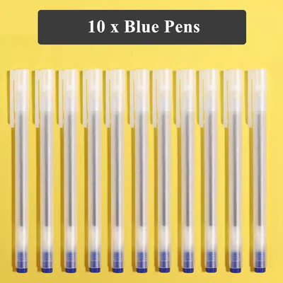 10 στυλό τζελ + 30 ανταλλακτικά ιαπωνικά χαρτικά διαφανή 0 5 χιλιοστά Μαύρο μπλε κόκκινο στυλό γραφείου Σχολικά προμήθειες γραφής για μαθητές