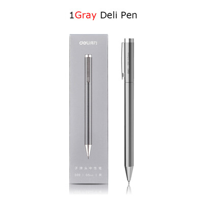 Pix pentru semne metalice Deli Pixuri Gel auriu/argintiu 0,5 mm Rezerve PREMEC Smooth Refill MiKuni Japan Ink Black School Mi Pen