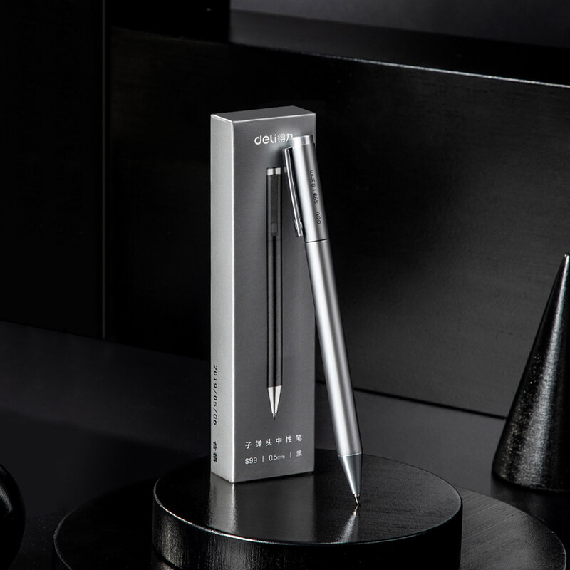 Pix pentru semne metalice Deli Pixuri Gel auriu/argintiu 0,5 mm Rezerve PREMEC Smooth Refill MiKuni Japan Ink Black School Mi Pen