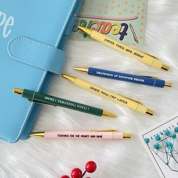 Reminder Daily Mantra Pens, Daily Reminders Pens, Swear Word Daily Pens, Funny Weekly Pens, Motivational Pens