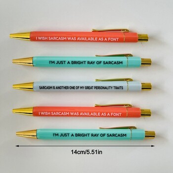 Reminder Daily Mantra Pens, Daily Reminders Pens, Swear Word Daily Pens, Funny Weekly Pens, Motivational Pens