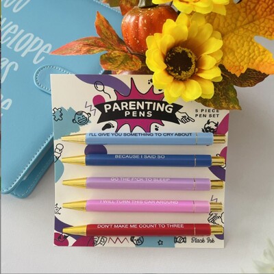 Olovke za dnevne mantre s podsjetnicima, olovke za dnevne podsjetnike, set dnevnih olovki za psovke, smiješne tjedne olovke, motivacijske olovke