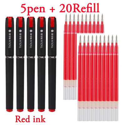 25/30/8 τμχ Στυλό τζελ μεγάλης χωρητικότητας 1,0 0,7 0,5 στυλό Refill Black Blue Red Ink Signature Writing Business For Calligraphy