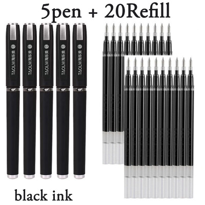 25/30/8 τμχ Στυλό τζελ μεγάλης χωρητικότητας 1,0 0,7 0,5 στυλό Refill Black Blue Red Ink Signature Writing Business For Calligraphy