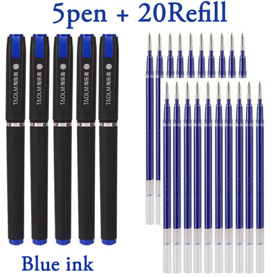 25/30/8 τμχ Στυλό τζελ μεγάλης χωρητικότητας 1,0 0,7 0,5 στυλό Refill Black Blue Red Ink Signature Writing Business For Calligraphy