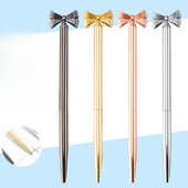 Νέο δημιουργικό φιόγκο μεταλλικό στυλό μοντέρνο και χαριτωμένο δώρο για επαγγελματίες Αισθητικά χαρτικά Δώρα Φεστιβάλ Πανεπιστημιούπολης Φοιτητών