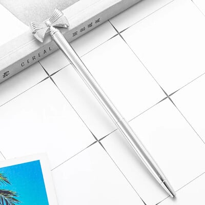 Νέο δημιουργικό φιόγκο μεταλλικό στυλό μοντέρνο και χαριτωμένο δώρο για επαγγελματίες Αισθητικά χαρτικά Δώρα Φεστιβάλ Πανεπιστημιούπολης Φοιτητών