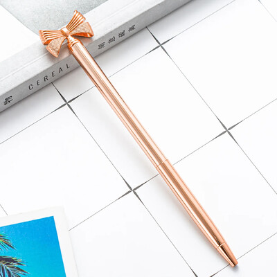 Νέο δημιουργικό φιόγκο μεταλλικό στυλό μοντέρνο και χαριτωμένο δώρο για επαγγελματίες Αισθητικά χαρτικά Δώρα Φεστιβάλ Πανεπιστημιούπολης Φοιτητών