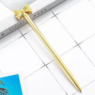 Νέο δημιουργικό φιόγκο μεταλλικό στυλό μοντέρνο και χαριτωμένο δώρο για επαγγελματίες Αισθητικά χαρτικά Δώρα Φεστιβάλ Πανεπιστημιούπολης Φοιτητών