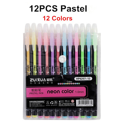12/18/24/36/48Pcs/Set Προώθηση στυλό Gel Pens Set Glitter Gel Pen for Adult Coloring Books Journals Drawing Doodling Art Markers