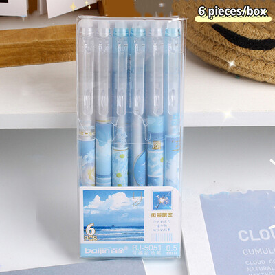 6 tk Mood armsad kustutatavad geelpliiatsid Loomingulised kustutatavad presspliiatsid Romantilised allkirjapliiatsid Armsad pliiatsid Kirjutamisvahendid Kontorikool