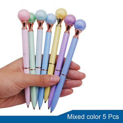 5 бр. Перлена химикалка 0,7 мм Химикалка Студент Училище Офис Химикалка за писане Метална химикалка за подарък
