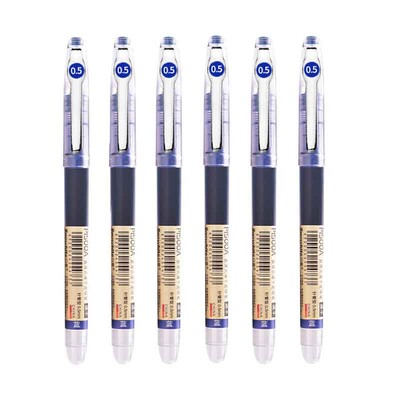 6/7tk/komplekt 0,5mm rullpliiats must/punane/sinine värviline tint Straight Vedel Rollerball Geelpliiats kooli kontoritarvete jaoks Kawaii