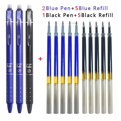 Press Erasable Gel Pen 0,5mm Μεγάλης Χωρητικότητας Erasable Refill Replaceable Rods Washable Lavele School Supplies Office Χαρτικά
