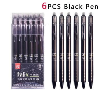 Press Erasable Gel Pen 0,5mm Μεγάλης Χωρητικότητας Erasable Refill Replaceable Rods Washable Lavele School Supplies Office Χαρτικά