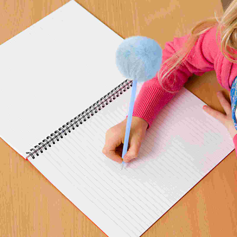 Στυλό γραψίματος με μπάλα για τα μαλλιά στυλό Pompom Fluffy Cute Lovely for Cartoon Cute Pp Διακοσμητικά φοιτητικά κορίτσια