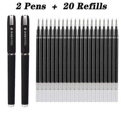 22/12 tk suur must matt varda ots, 0,5 0,7 1,0 mm geelpliiatsid, mis sobivad ideaalselt äriks, kontoriõpilaste allkirjad must sinine punane