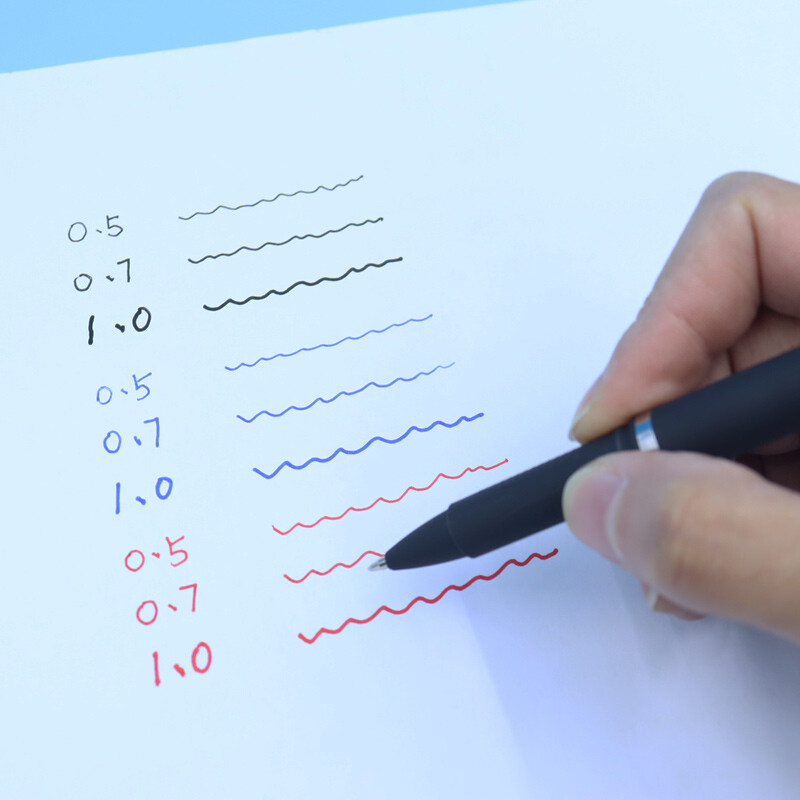 22/12 tk suur must matt varda ots, 0,5 0,7 1,0 mm geelpliiatsid, mis sobivad ideaalselt äriks, kontoriõpilaste allkirjad must sinine punane