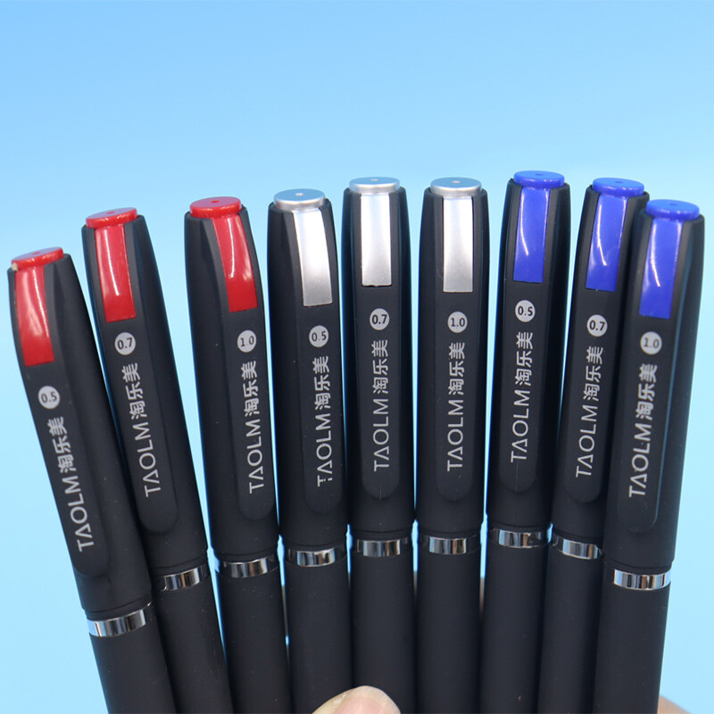 22/12 tk suur must matt varda ots, 0,5 0,7 1,0 mm geelpliiatsid, mis sobivad ideaalselt äriks, kontoriõpilaste allkirjad must sinine punane