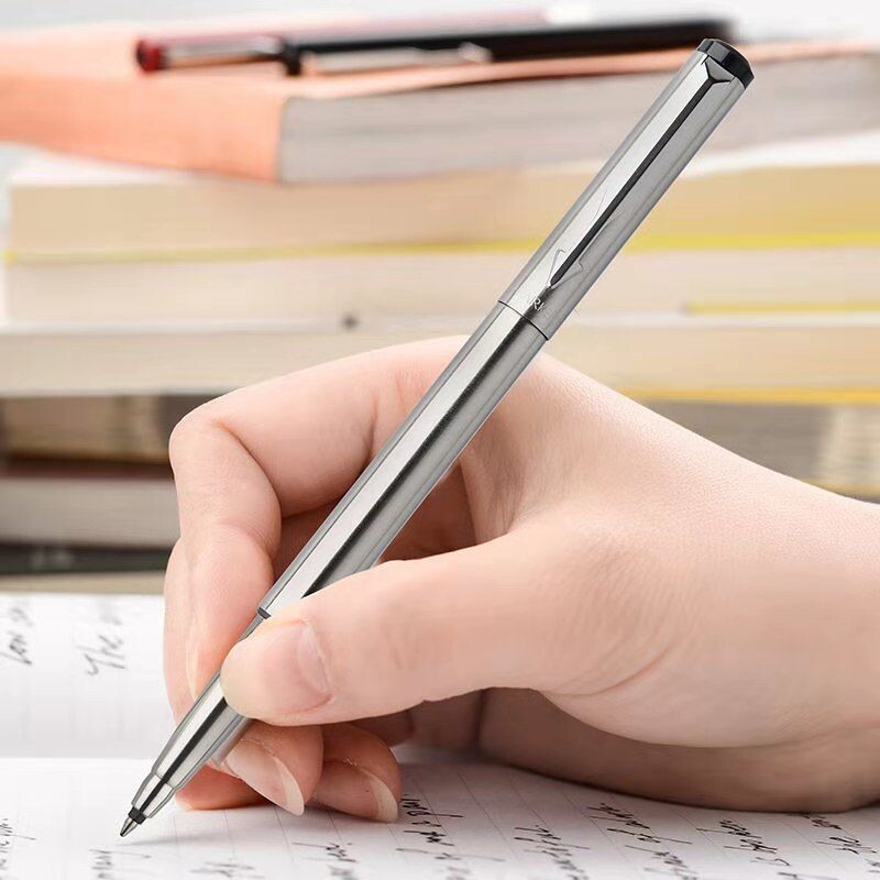 Klassikalise disainiga Parkeri metallist rull-pastapliiats Business Office Signature Rollerball pastapliiatsid Mattmust koolikirjutuspliiats