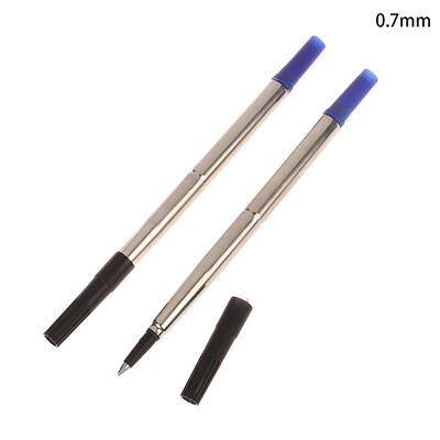 2Pcs Blue Ink Parker Style Standard 0.5/0.7mm Punjenje za kemijsku olovku Pero Srednje Push Action Rotary Univerzalno metalno punjenje za metalnu olovku