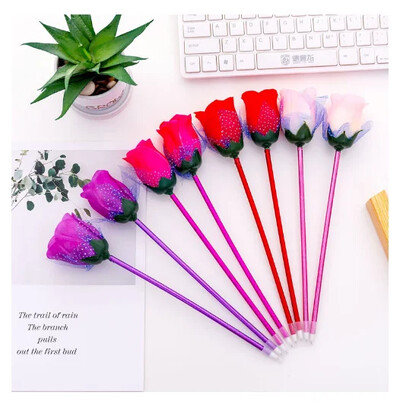 Pixuri cu bile cu 24 de bucăți, cu trandafiri roșii mari - perfecte pentru cadouri și uz personal Flori de Ziua Îndrăgostiților