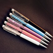 5 τμχ/παρτίδα Cute Crystal Pen Diamond Pens Ballpoint Stationery Ballpen 2 σε 1 Crystal Stylus Pen Touch Pen