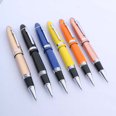 High quality JINHAO 159 classic silver Twist Rollerball Pen calligraphy spinning switzerland ink Business Office school supplies