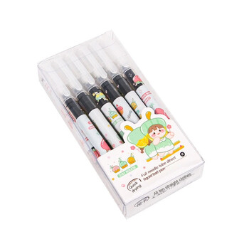 Cute Girl Gel στυλό 0,5mm Quick Dry Black Straight Liquid Signature Kawaii Animal Cat στυλό Γράφοντας γραφική ύλη Student School Exam