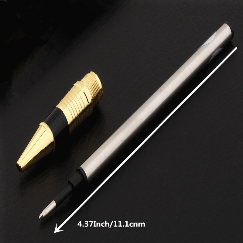 Must punast värvi kuldne nikerdatud mahagonist ärikontori rullpallipliiatsi koolitarbed