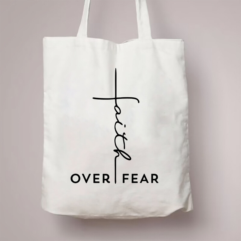 2023. aasta uus naiste õlakott Minu jumal Jeesus on kuningas Vabaaja moodne lõuendist kott naistele