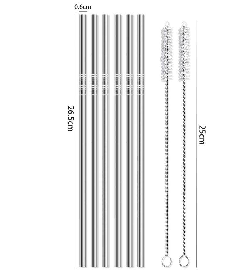 Prodajna slamka od 304 nehrđajućeg čelika 265 mm srebrne boje Stanley set pribora 