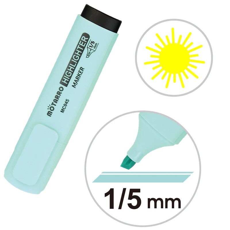 MOTARRO 12 tk PVC karbi markerid fluorestseeruvad värvid Pisike esiletõstja pliiatsi peitliots Armas Kawaii kujundus grafiti joonistuste kirjutamiseks