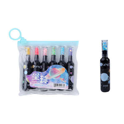 1 tk armas esiletõstja veinipudel, jäätise täitesulepea, armas multifilmi värvi marker pliiats koolikontori kontoritarvete varustus