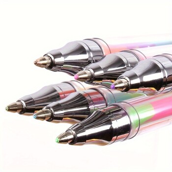 10 τμχ Στυλό Rainbow Ballpoint 0,8mm Πολύχρωμο στυλό με ρολό μελάνης Fluorescence Highlighter για Μαύρο Χαρτί Σχέδιο Ζωγραφικής Σχολής