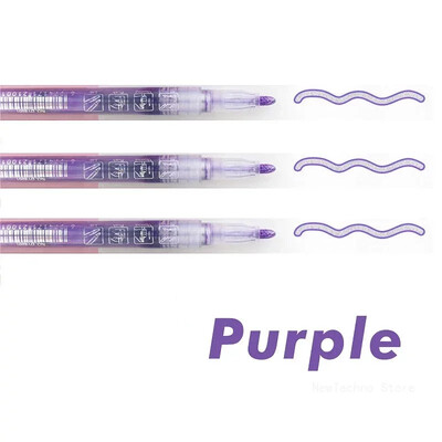 Kahe joonega piirjoonega kunstipliiatsi markerpliiats õpilastele DIY grafiti esiletõstja väljalõigete album Bullet Diary plakat Kaardi joonistus