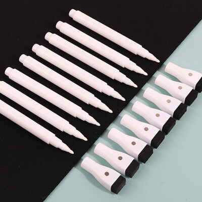 Fluorescentna flomaster olovka s tekućom kredom u 8 boja za bijelu ploču, grafiti, LED oglasna ploča, bijela 1-2 mm