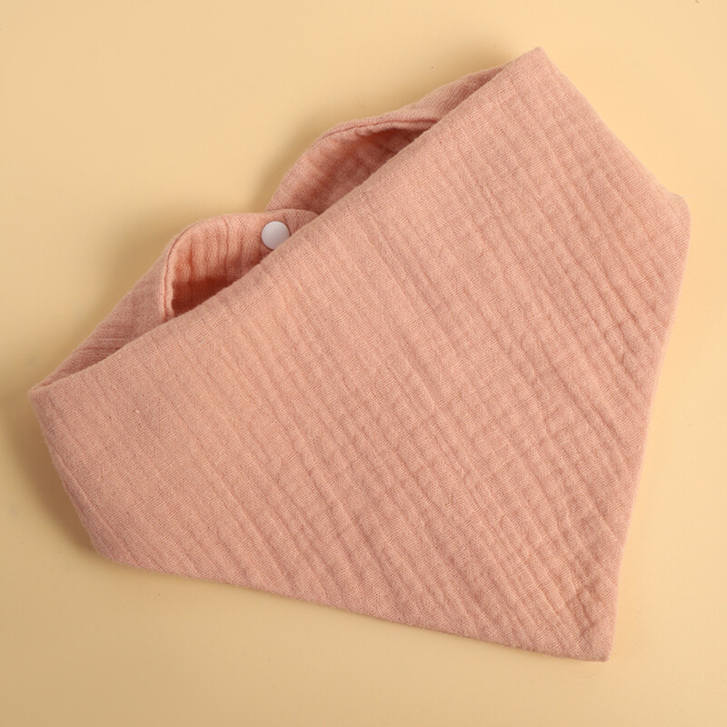 Beebiriidest drool neljakihiline marli beebi veekindel kolmnurkriidest drool rinnahoidja ees ja taga saadaval kontrastvärvi beebi rinnahoidja