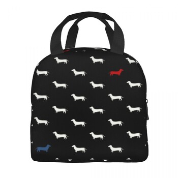 Dachshund Insulated Lunch Bag for Women Leakproof Badger Sausage the Wiener Dog Thermal Cooler Lunch Tote Kids School Παιδιά