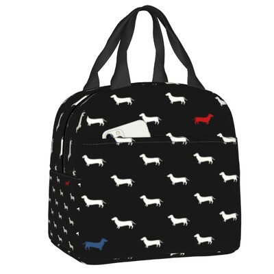 Dachshund Insulated Lunch Bag for Women Leakproof Badger Sausage the Wiener Dog Thermal Cooler Lunch Tote Kids School Παιδιά